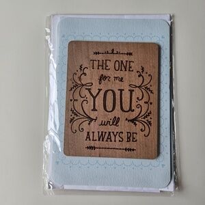 Hallmark Signature Wooden Plaque Card